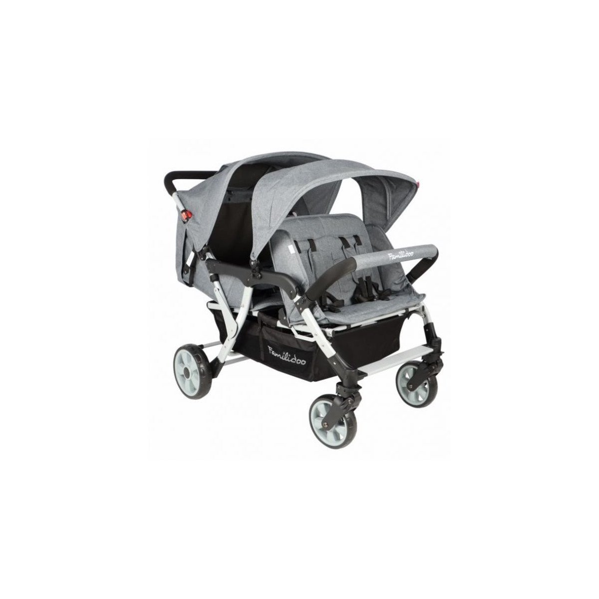 Poussette Familidoo 4 places Lidoo City – Idéale assistante maternelle | Lilo Jumeaux