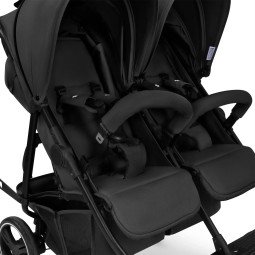 Poussette double DTwo Black –Nouveauté Compacte pour jumeaux
