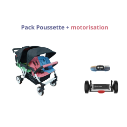 Pack Lidoo CITY + moteur Familidoo– Idéale assistante maternelle | Lilo Jumeaux