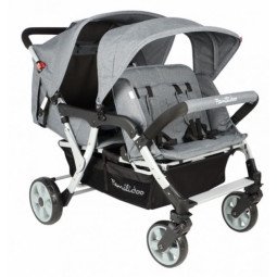 Poussette Familidoo 4 places Lidoo City – Idéale assistante maternelle | Lilo Jumeaux