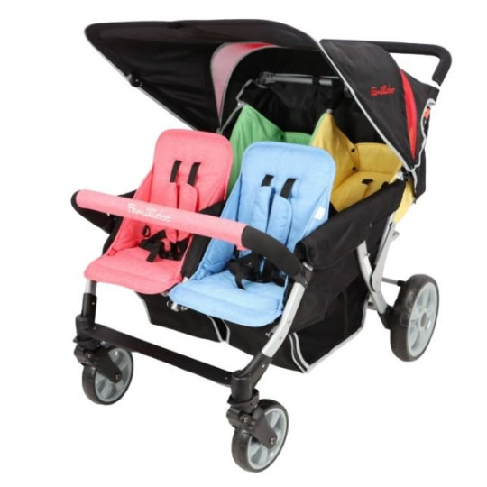Poussette 4 places FAMILIDOO LIDOO STAR dispo en 3 couleurs