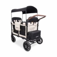 CHARIOT W4 LUXE PRO Beige WONDERFOLD idéal pour les ass' mat'