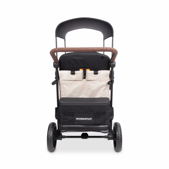 CHARIOT W4 LUXE PRO Beige WONDERFOLD idéal pour les ass' mat'