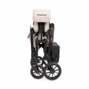 CHARIOT W4 LUXE PRO Beige WONDERFOLD idéal pour les ass' mat'