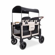 CHARIOT W4 LUXE PRO Beige WONDERFOLD idéal pour les ass' mat'