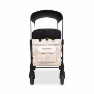 CHARIOT W4 LUXE PRO Beige WONDERFOLD idéal pour les ass' mat'