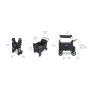 Chariot-Poussette W4 LuxePro Noir WonderFold idéal pour les ass' mat'