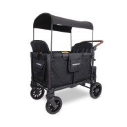 Chariot-Poussette W4 LuxePro Noir WonderFold idéal pour les ass' mat'