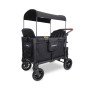 Chariot-Poussette W4 LuxePro Noir WonderFold idéal pour les ass' mat'