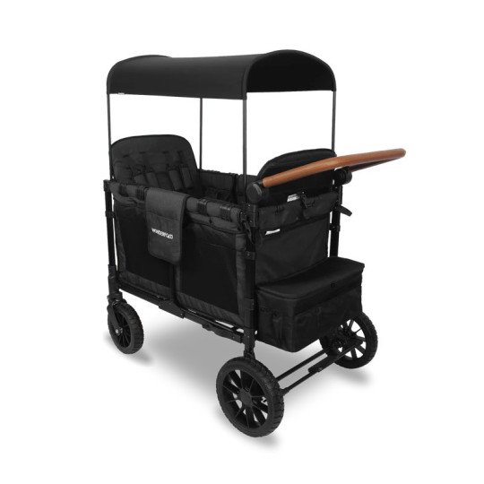 Chariot-Poussette W4 LuxePro Noir WonderFold idéal pour les ass' mat'