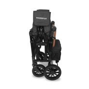 Chariot-Poussette W4 LuxePro Noir WonderFold idéal pour les ass' mat'