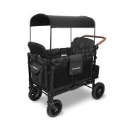 Chariot-Poussette W4 LuxePro Noir WonderFold idéal pour les ass' mat'