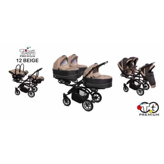 Poussette Triple Trippy Premium : Confort pour 3 Enfants
