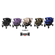 Pack Lidoo Lite Poussette Familidoo 4 places Lidoo Lite avec motorisation– Idéale assistante maternelle | Lilo Jumeaux