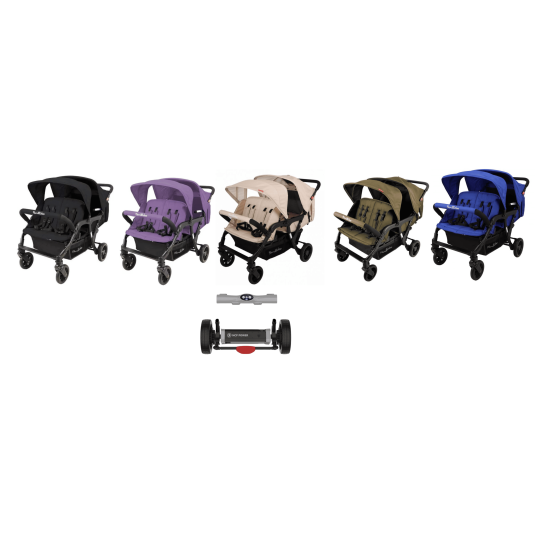 Pack Lidoo Lite Poussette Familidoo 4 places Lidoo Lite avec motorisation– Idéale assistante maternelle | Lilo Jumeaux