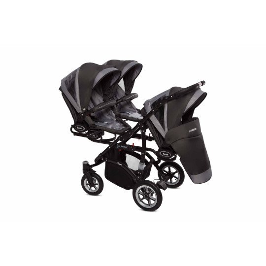 Location poussette triple Trippy  Idéale nounou & triplés