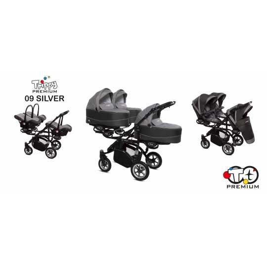 Location poussette triple Trippy  Idéale nounou & triplés