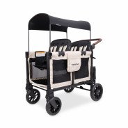 Chariot-Poussette W4 LuxePro Noir WonderFold idéal pour les ass' mat'