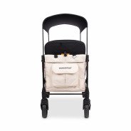 Chariot-Poussette W4 LuxePro Noir WonderFold idéal pour les ass' mat'