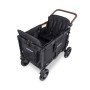 Chariot-Poussette W4 LuxePro Noir WonderFold idéal pour les ass' mat'