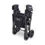 Chariot-Poussette W4 LuxePro Noir WonderFold idéal pour les ass' mat'