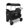 Chariot-Poussette W4 LuxePro Noir WonderFold idéal pour les ass' mat'