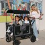 Chariot-Poussette W4 LuxePro Noir WonderFold idéal pour les ass' mat'