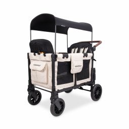 Chariot-Poussette W4 LuxePro Noir WonderFold idéal pour les ass' mat'