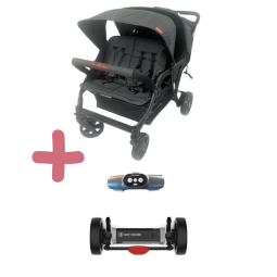 Pack Lidoo Lite Poussette Familidoo 4 places Lidoo Lite avec motorisation– Idéale assistante maternelle | Lilo Jumeaux