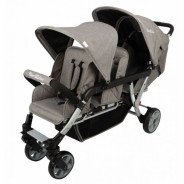 Poussette 3 places FAMILIDOO Ergondrive Noire: adoré des pros