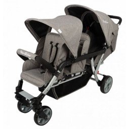 Poussette 3 places FAMILIDOO Ergondrive Noire: adoré des pros