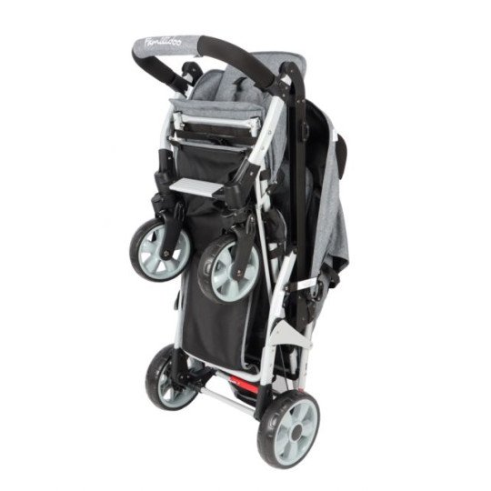 Poussette 3 places FAMILIDOO Ergondrive Noire: adoré des pros