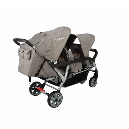 Poussette 3 places FAMILIDOO Ergondrive Noire: adoré des pros