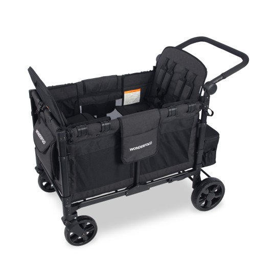 Poussette Wagon 4 Places Wonderfold W4 Elite Volcano Black