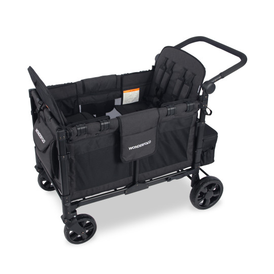 Poussette Wagon 4 Places Wonderfold W4 Elite Volcano Black