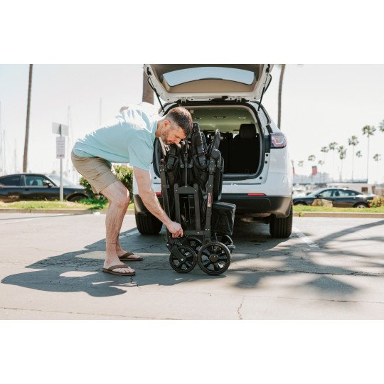 Poussette Wagon 4 Places Wonderfold W4 Elite Volcano Black