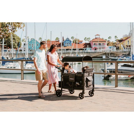 Poussette Wagon 4 Places Wonderfold W4 Elite Volcano Black