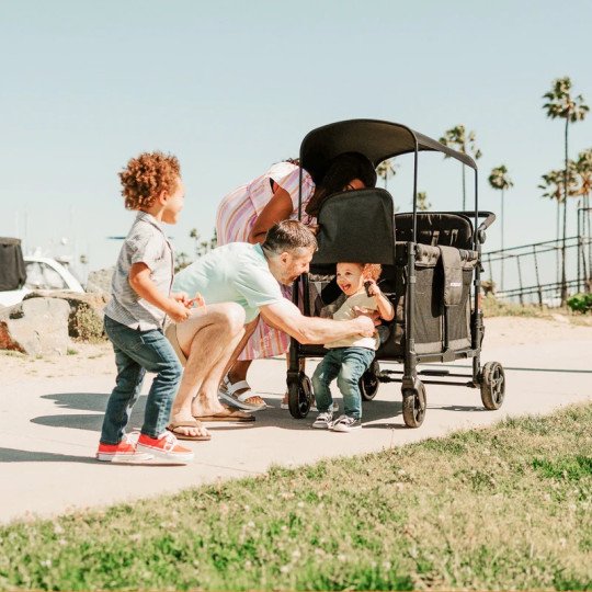Poussette Wagon 4 Places Wonderfold W4 Elite Volcano Black