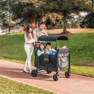 Poussette Wagon 4 Places Wonderfold W4 Elite Volcano Black