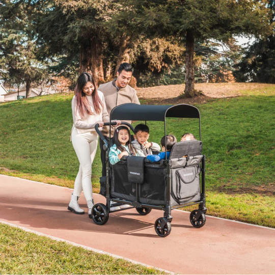 Poussette Wagon 4 Places Wonderfold W4 Elite Volcano Black