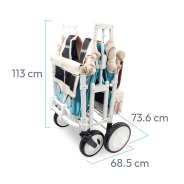 Poussette Wagon 4 Places Wonderfold Volkswagen Bondi Blue