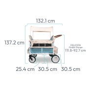 Wonderfold Volkswagen Vert Sauge – Poussette Wagon 4 Places Premium