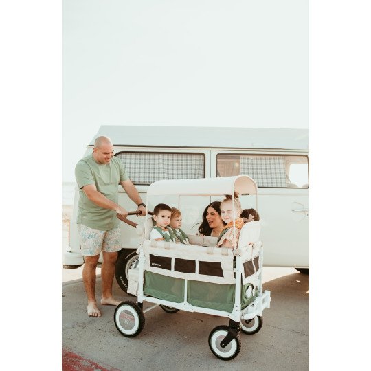 Wonderfold Volkswagen Vert Sauge – Poussette Wagon 4 Places Premium