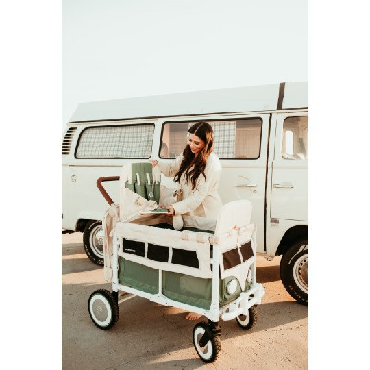 Wonderfold Volkswagen Vert Sauge – Poussette Wagon 4 Places Premium