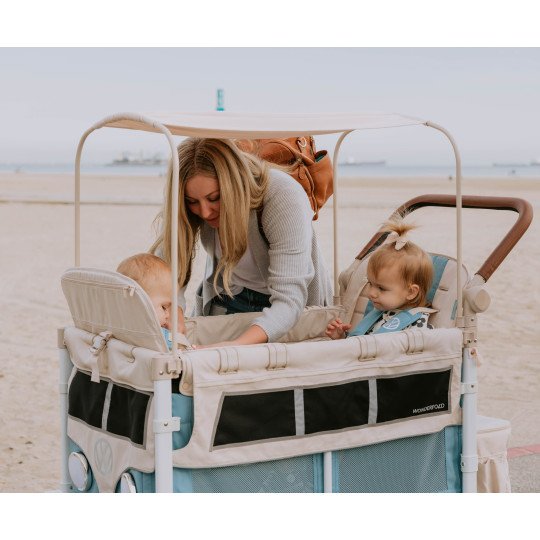Poussette Wagon 4 Places Wonderfold Volkswagen Bondi Blue