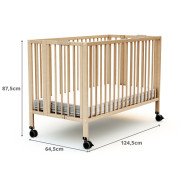 Lit pliant professionnel AT4 FLOW pour Assistante maternelle